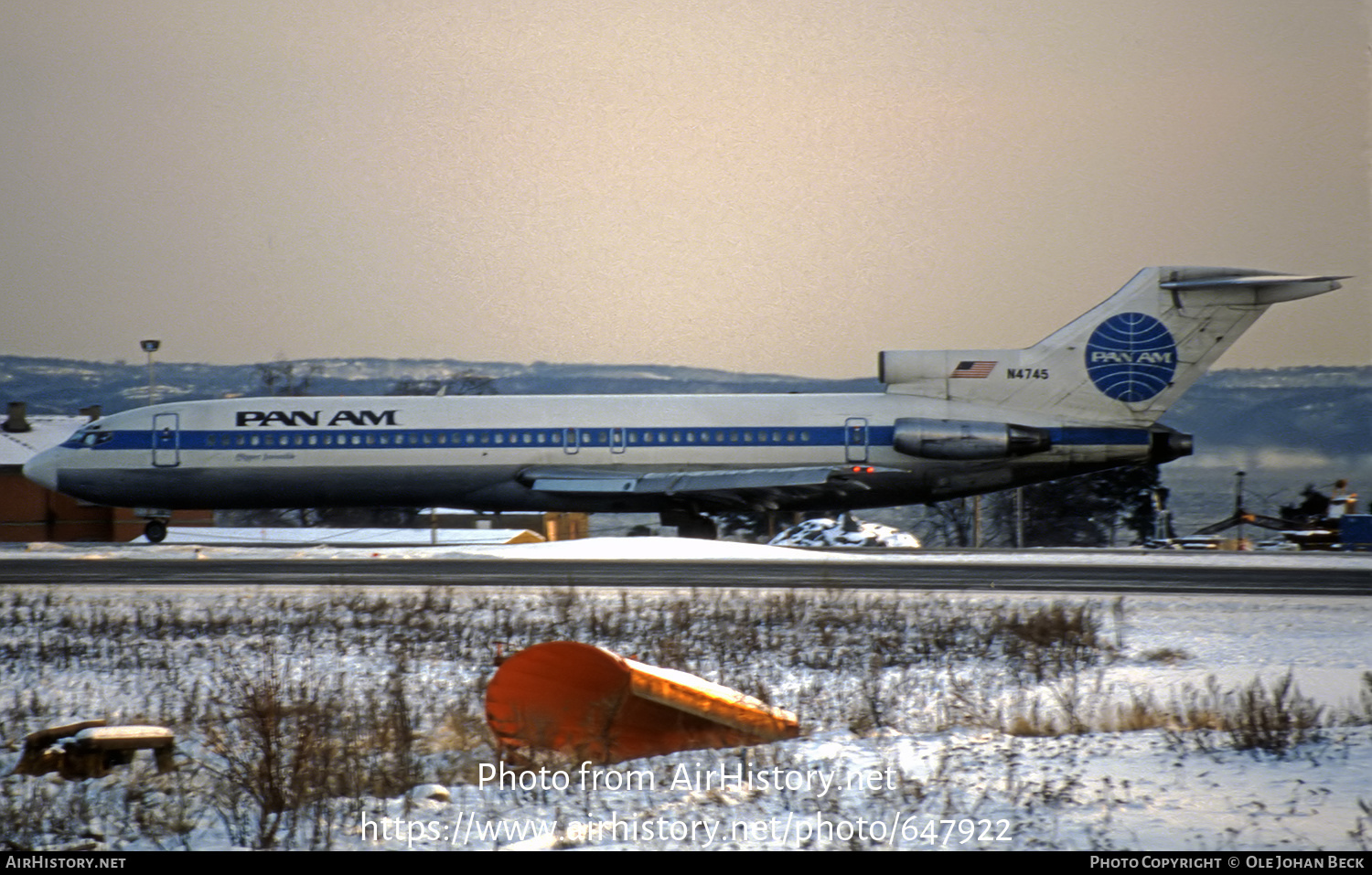 Aircraft Photo of N4745 | Boeing 727-235 | Pan American World Airways - Pan Am | AirHistory.net #647922