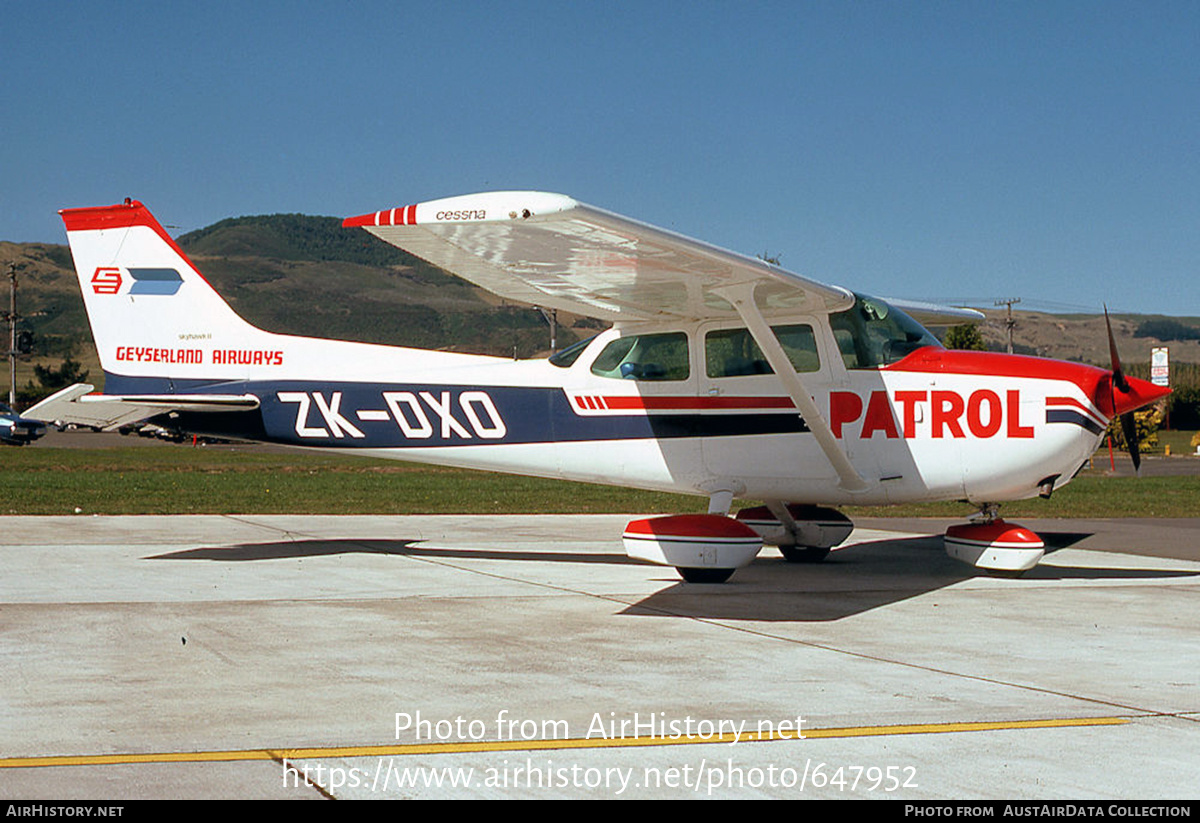 Aircraft Photo of ZK-DXO | Cessna 172M Skyhawk | Geyserland Airways | AirHistory.net #647952