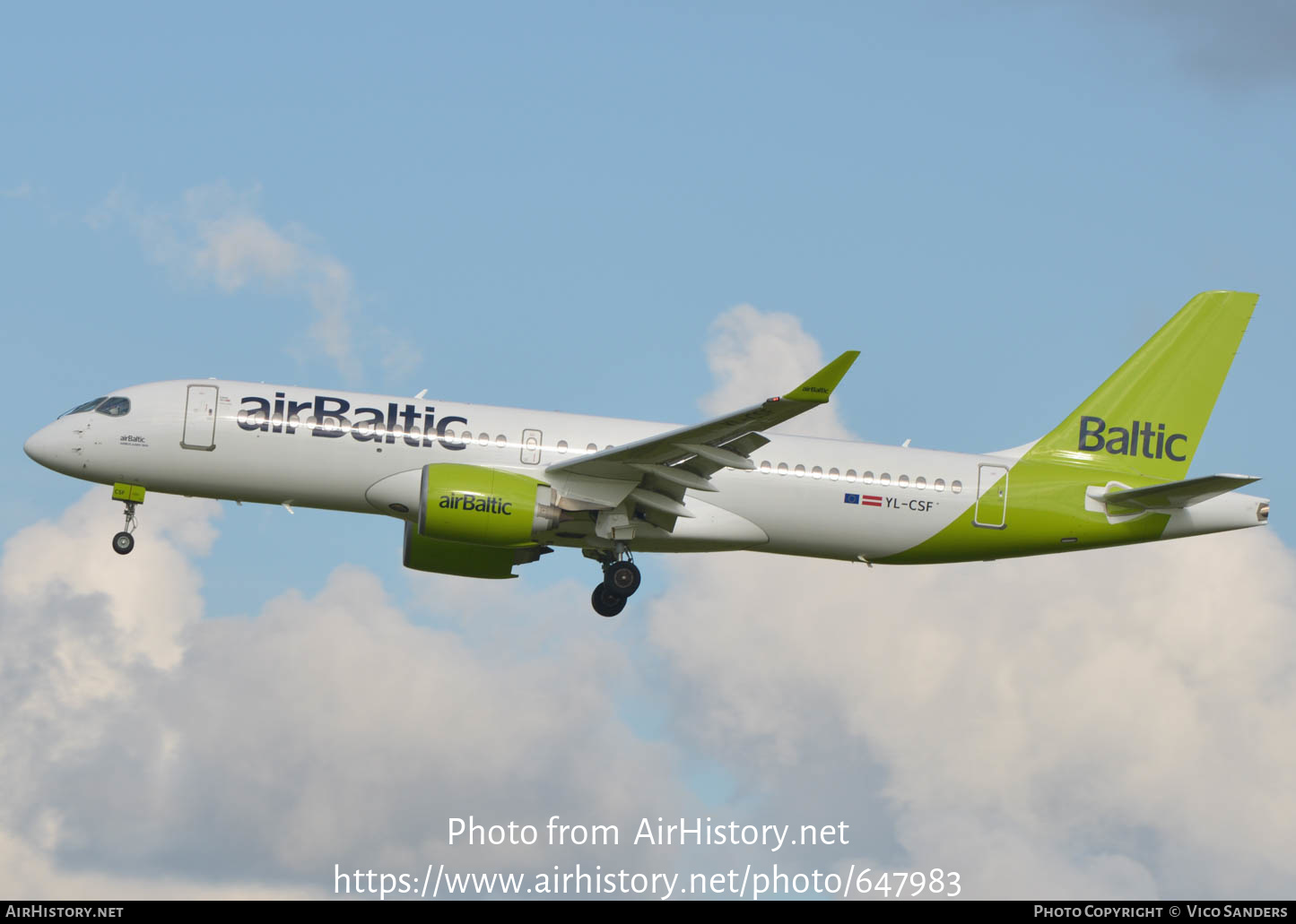 Aircraft Photo of YL-CSF | Bombardier CSeries CS300 (BD-500-1A11) | AirBaltic | AirHistory.net #647983