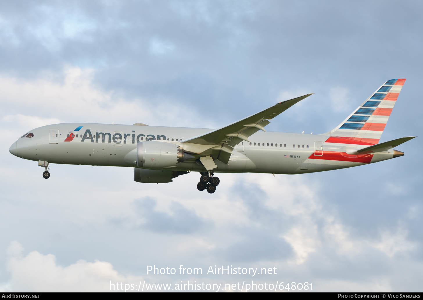 Aircraft Photo of N815AA | Boeing 787-8 Dreamliner | American Airlines | AirHistory.net #648081