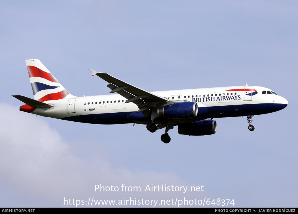 Aircraft Photo of G-EUUM | Airbus A320-232 | British Airways | AirHistory.net #648374