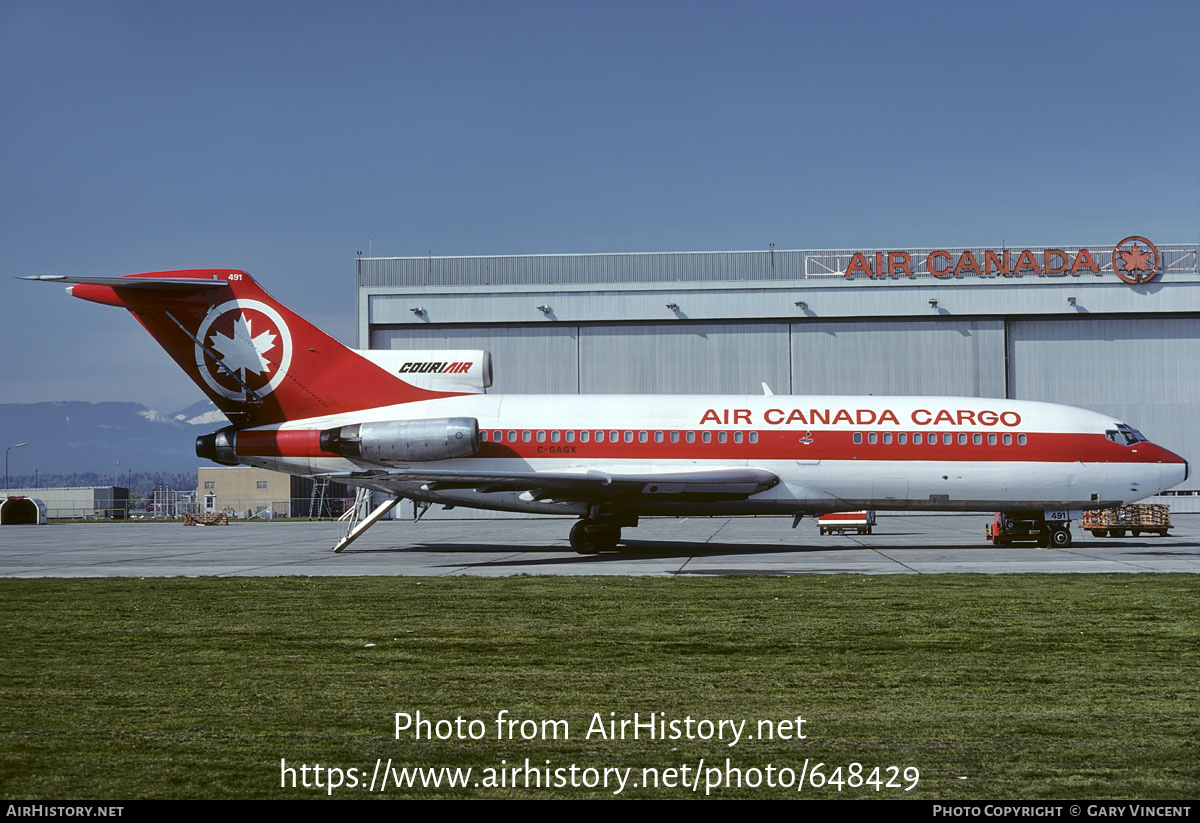 Aircraft Photo of C-GAGX | Boeing 727-22C | Air Canada Cargo | AirHistory.net #648429