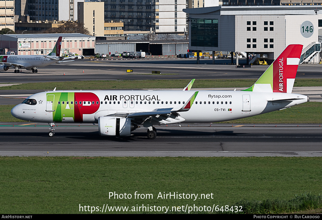 Aircraft Photo of CS-TVI | Airbus A320-251N | TAP Air Portugal | AirHistory.net #648432