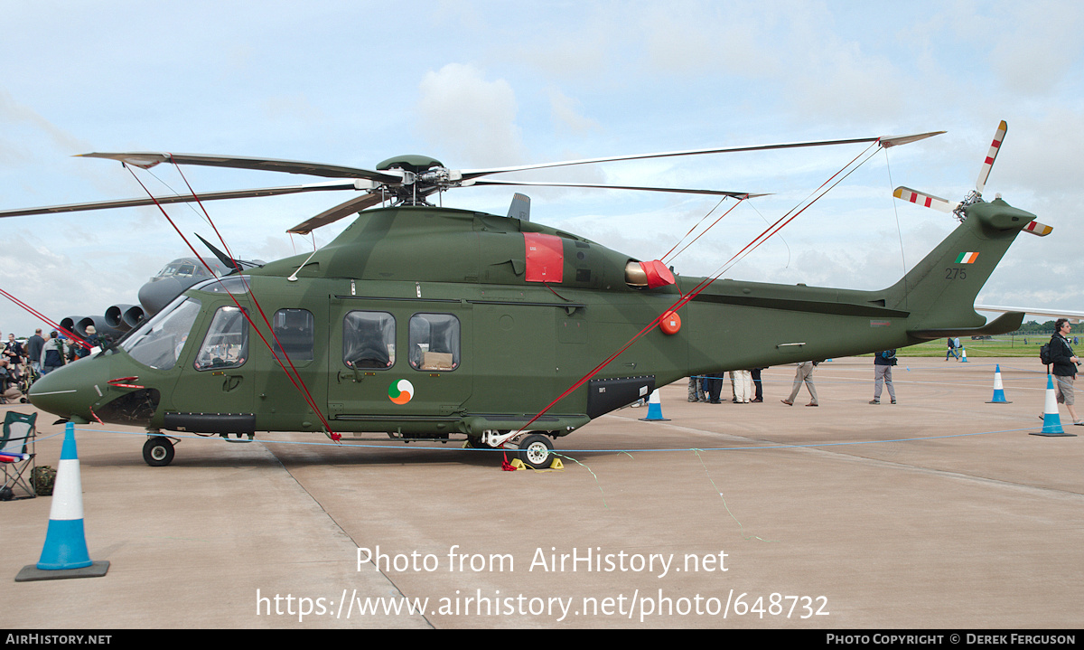 Aircraft Photo of 275 | AgustaWestland AW-139 | Ireland - Air Force | AirHistory.net #648732