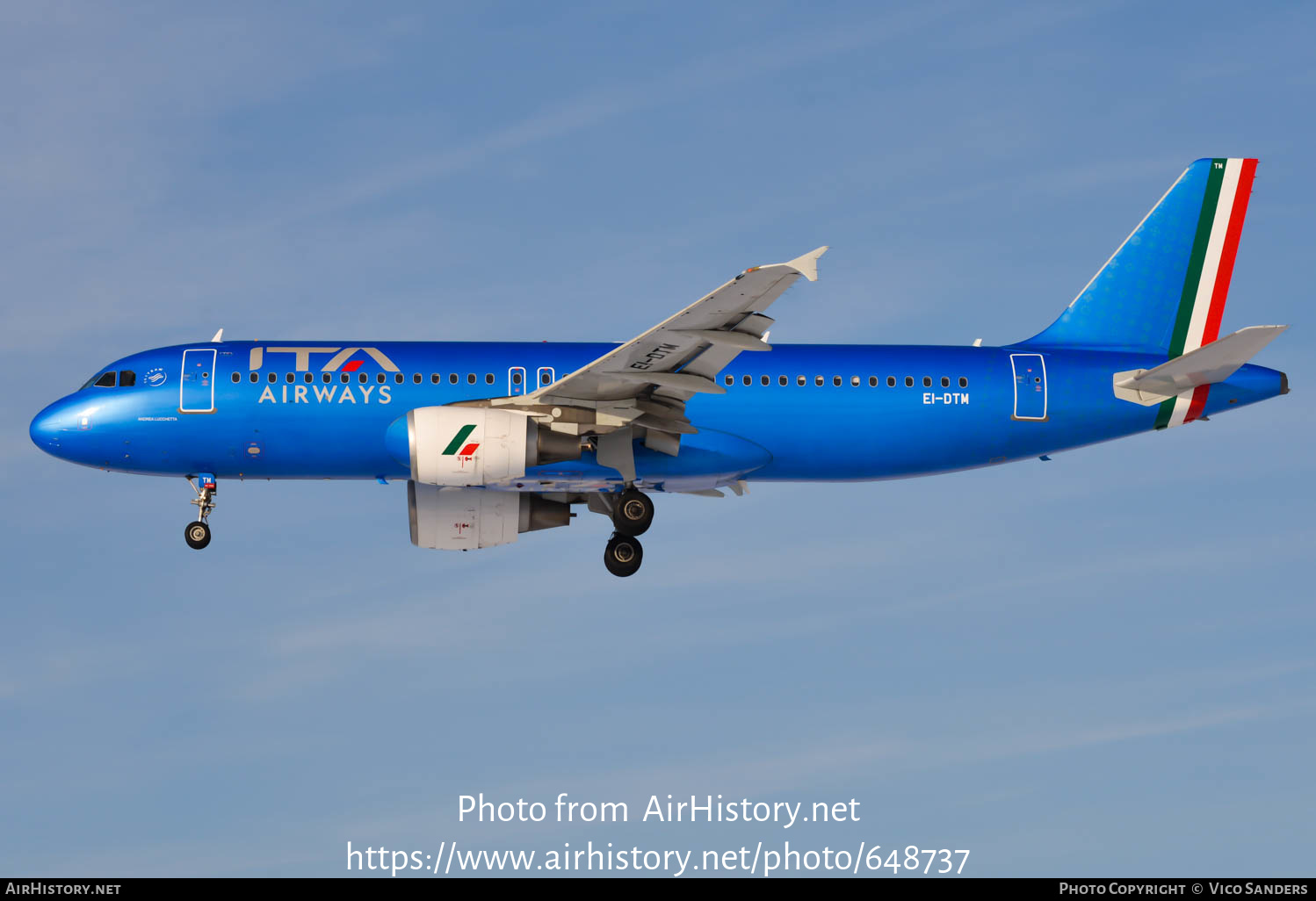 Aircraft Photo of EI-DTM | Airbus A320-216 | ITA Airways | AirHistory.net #648737