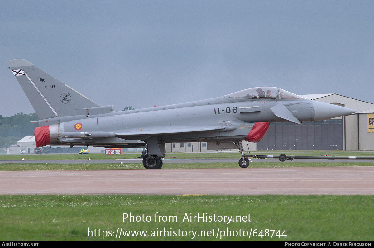 Aircraft Photo of C16-28 | Eurofighter EF-2000 Typhoon S | Spain - Air Force | AirHistory.net #648744