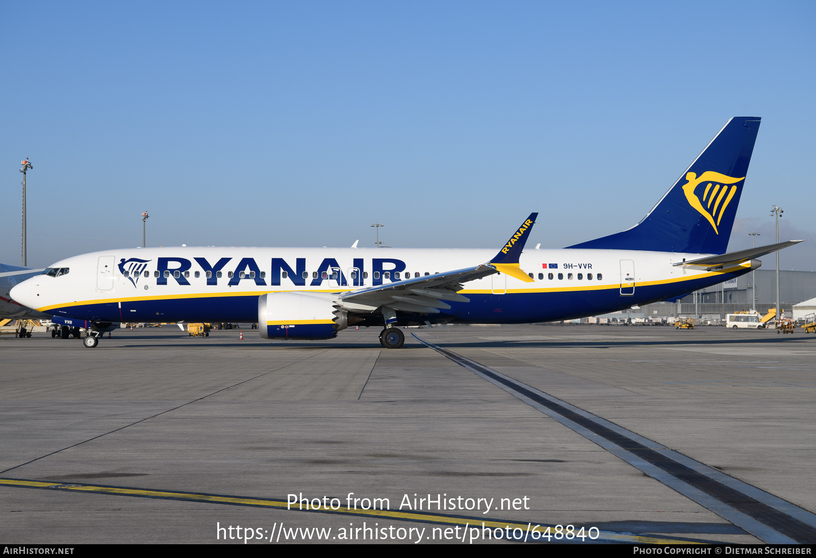 Aircraft Photo of 9H-VVR | Boeing 737-8200 Max 200 | Ryanair | AirHistory.net #648840