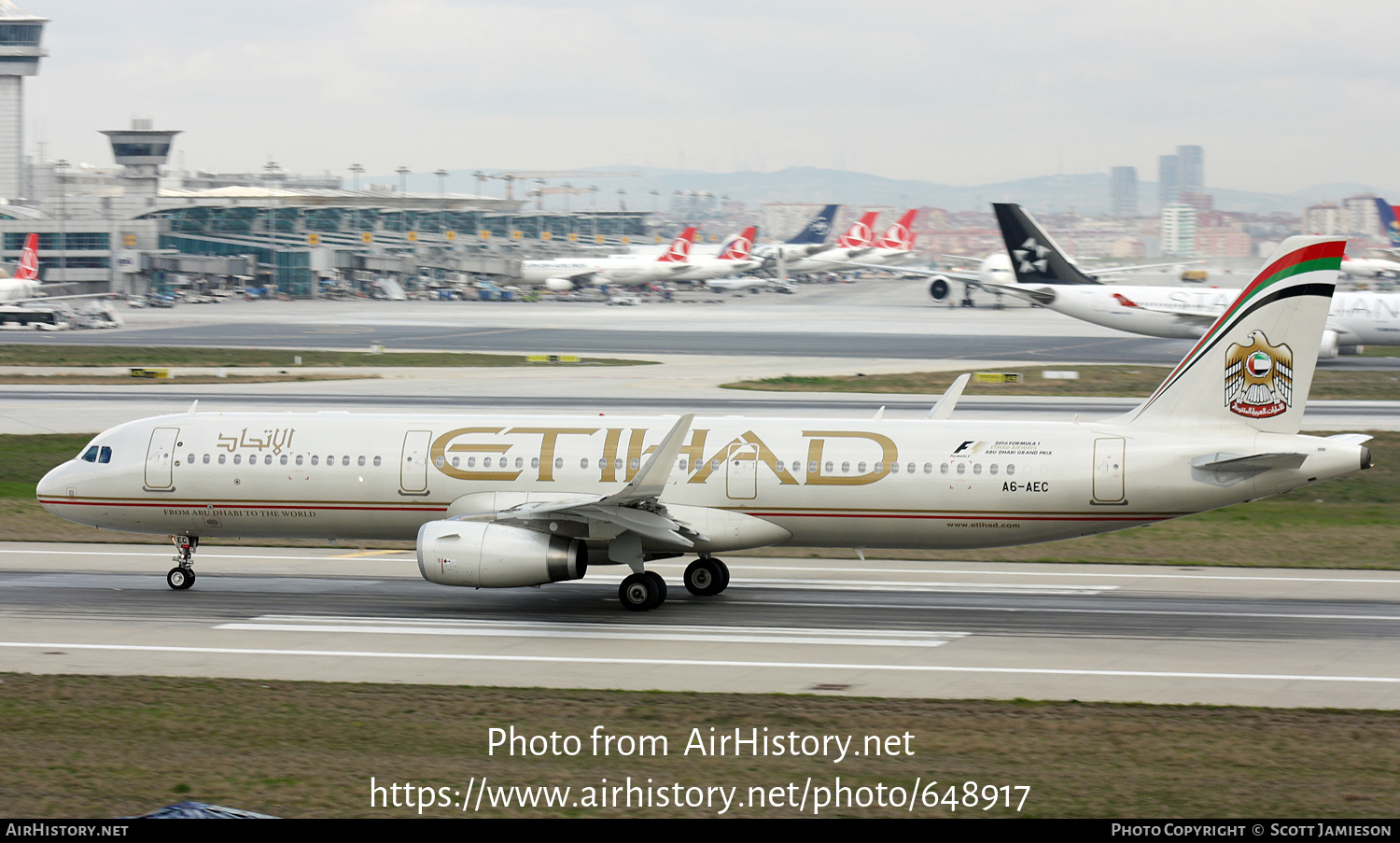 Aircraft Photo of A6-AEC | Airbus A321-231(SL) | Etihad Airways | AirHistory.net #648917