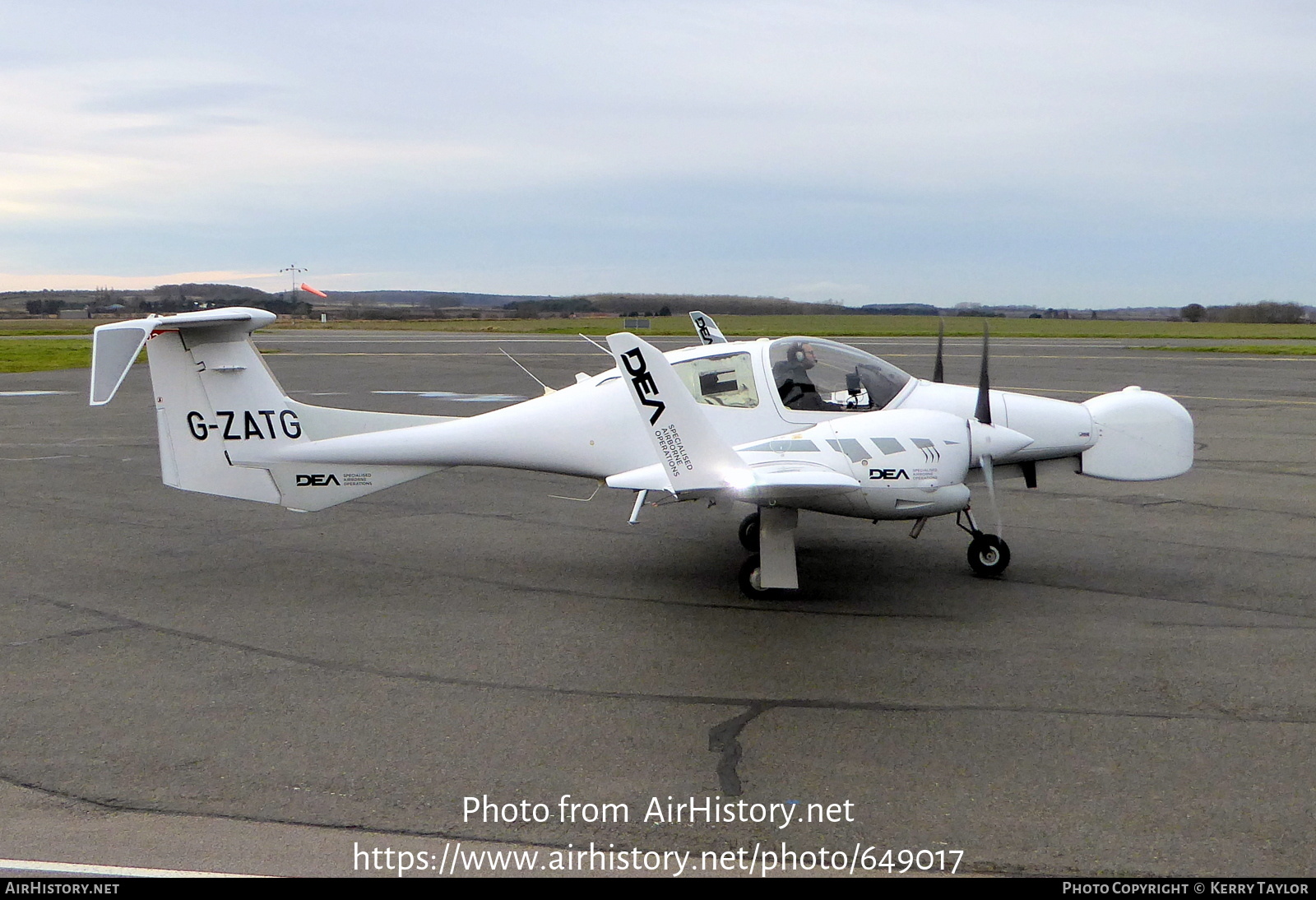 Aircraft Photo of G-ZATG | Diamond DA42 M Twin Star | DEA Specialised Airborne Operations | AirHistory.net #649017