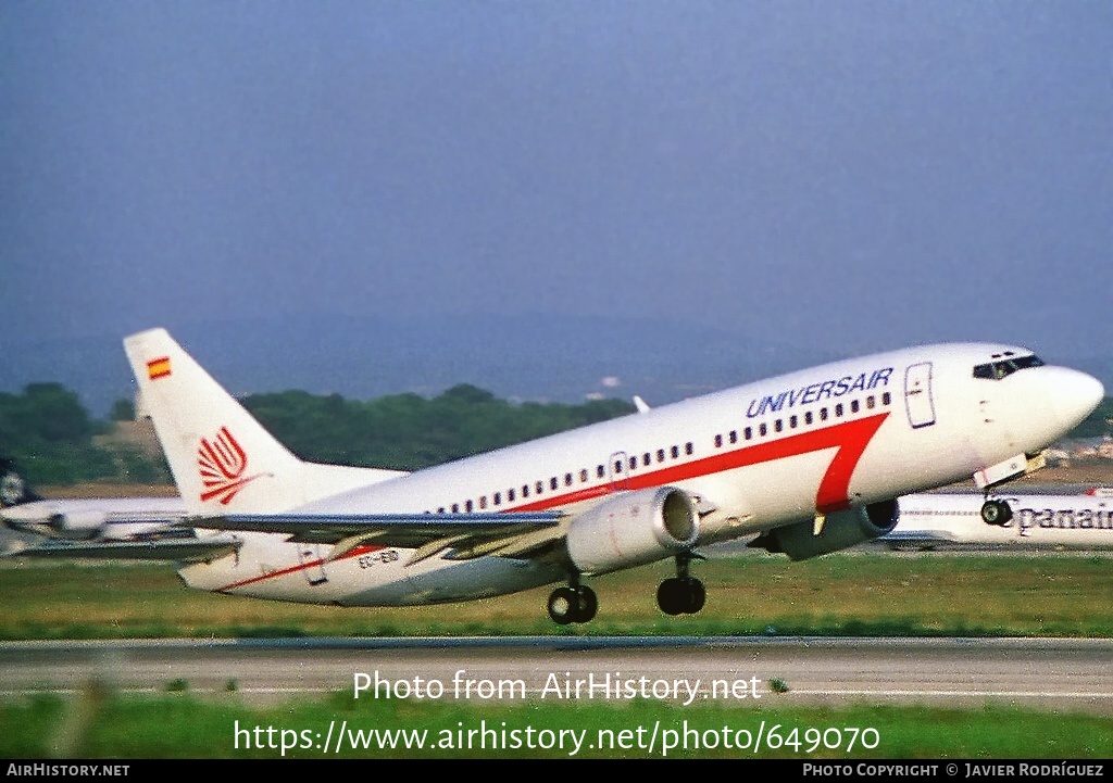 Aircraft Photo of EC-EID | Boeing 737-3T0 | Universair | AirHistory.net #649070