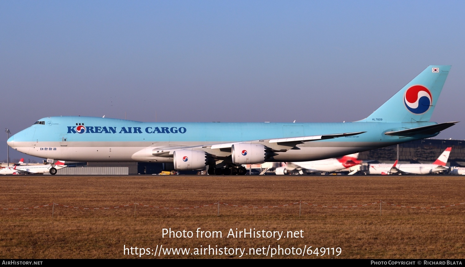 Aircraft Photo of HL7609 | Boeing 747-8HTF/SCD | Korean Air Cargo | AirHistory.net #649119