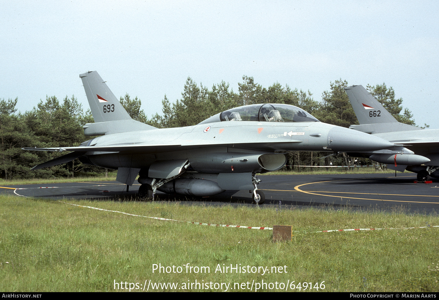 Aircraft Photo of 693 | General Dynamics F-16B Fighting Falcon | Norway - Air Force | AirHistory.net #649146