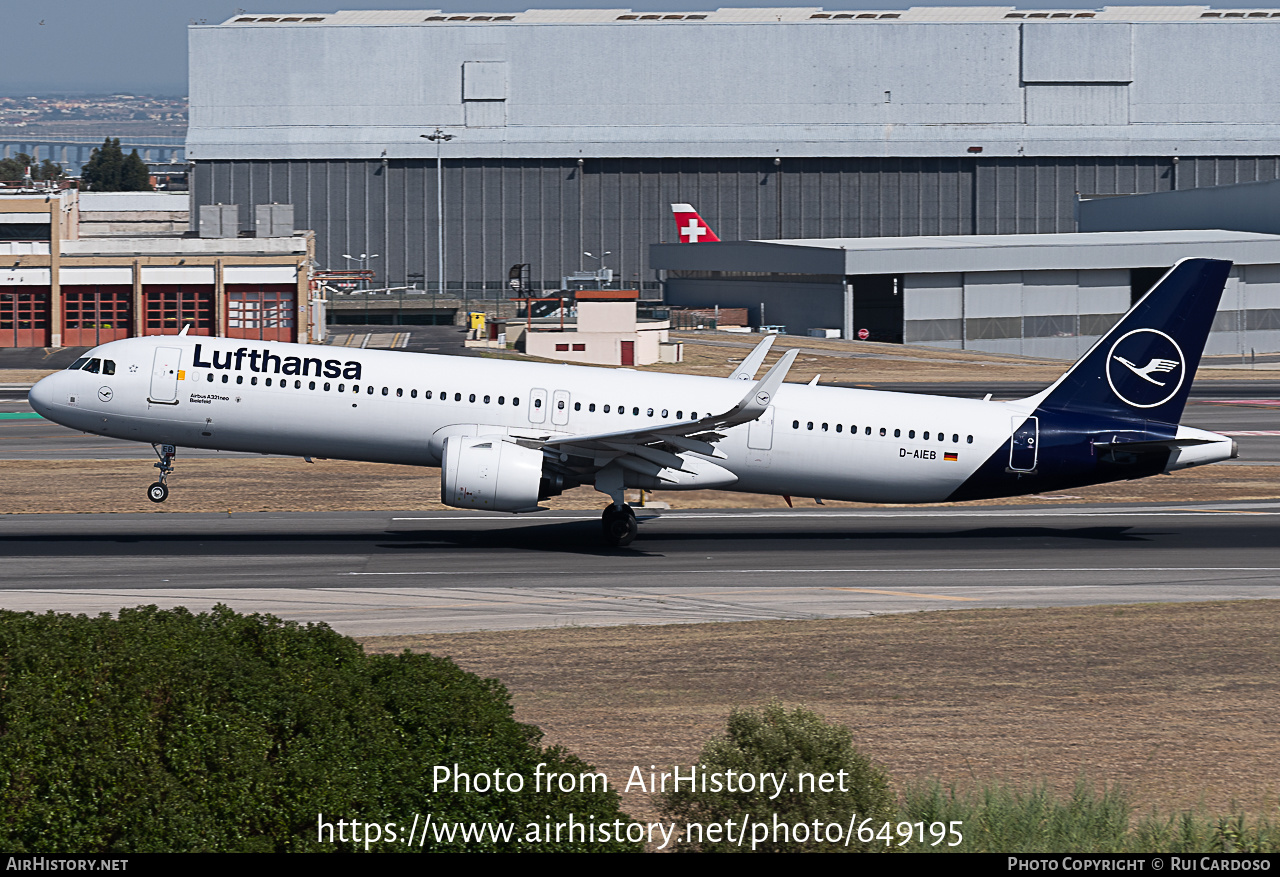 Aircraft Photo of D-AIEB | Airbus A321-271NX | Lufthansa | AirHistory.net #649195