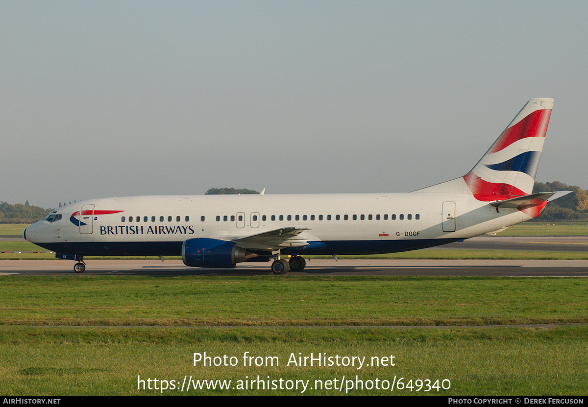 Aircraft Photo of G-DOCF | Boeing 737-436 | British Airways | AirHistory.net #649340