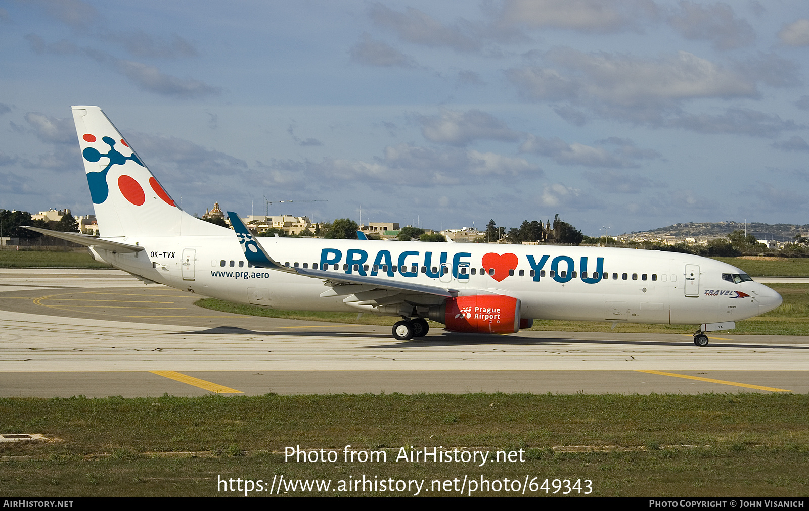 Aircraft Photo of OK-TVX | Boeing 737-8Z9 | Travel Service | AirHistory.net #649343