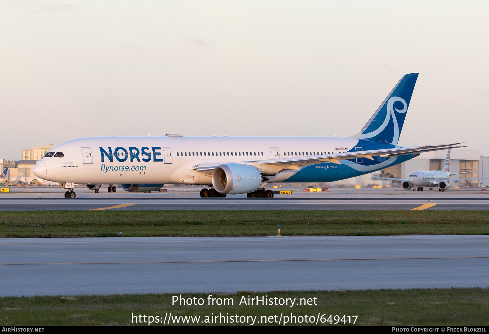 Aircraft Photo of G-CKWN | Boeing 787-9 Dreamliner | Norse Atlantic ...