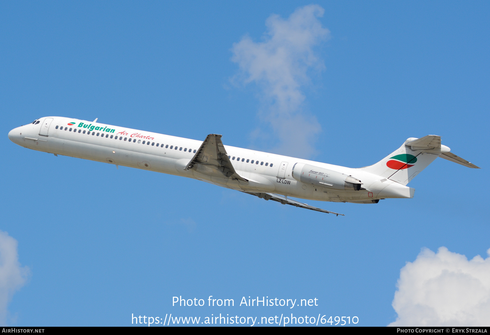 Aircraft Photo of LZ-LDW | McDonnell Douglas MD-82 (DC-9-82) | Bulgarian Air Charter | AirHistory.net #649510