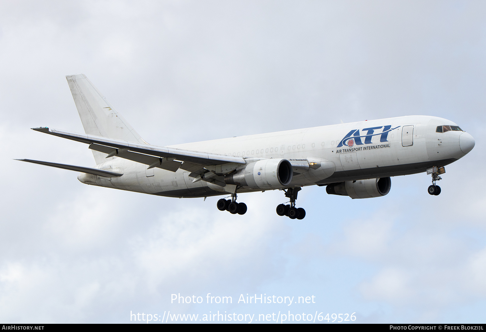 Aircraft Photo of N762CX | Boeing 767-232(BDSF) | ATI - Air Transport International | AirHistory.net #649526