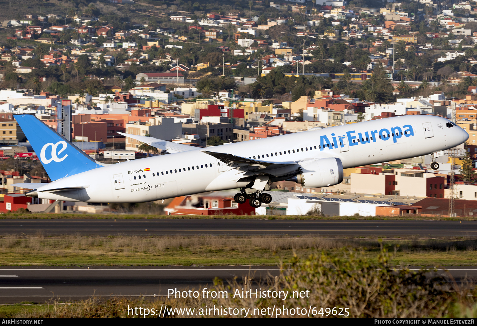 Aircraft Photo of EC-ODH | Boeing 787-9 Dreamliner | Air Europa | AirHistory.net #649625