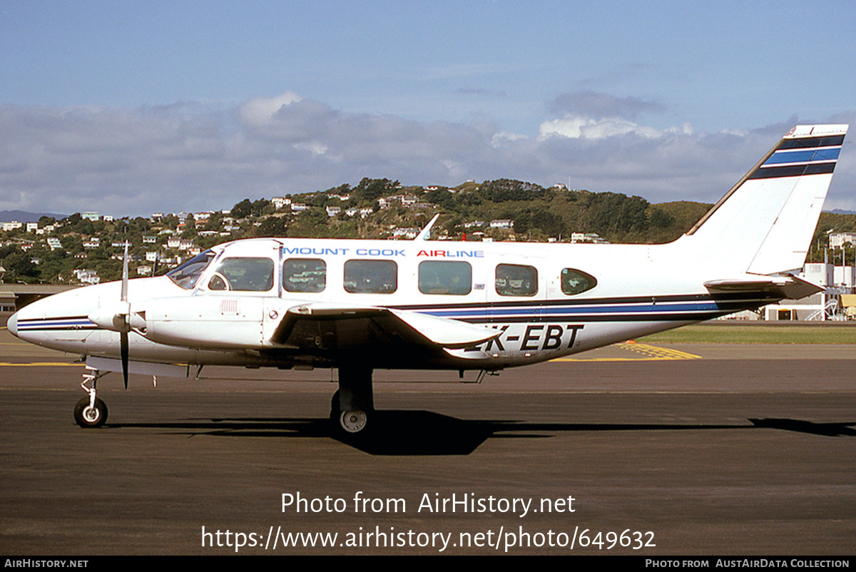 Aircraft Photo of ZK-EBT | Piper PA-31-350 Navajo Chieftain | Mount Cook Airline | AirHistory.net #649632