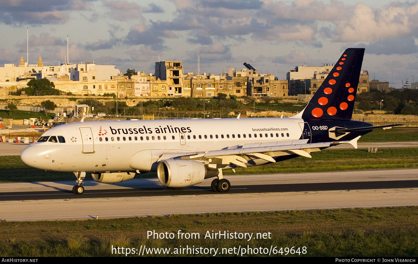 Aircraft Photo of OO-SSD | Airbus A319-112 | Brussels Airlines | AirHistory.net #649648