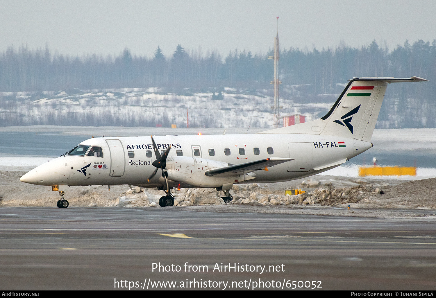 Aircraft Photo of HA-FAL | Embraer EMB-120ER Brasilia | Aeroexpress Regional | AirHistory.net #650052