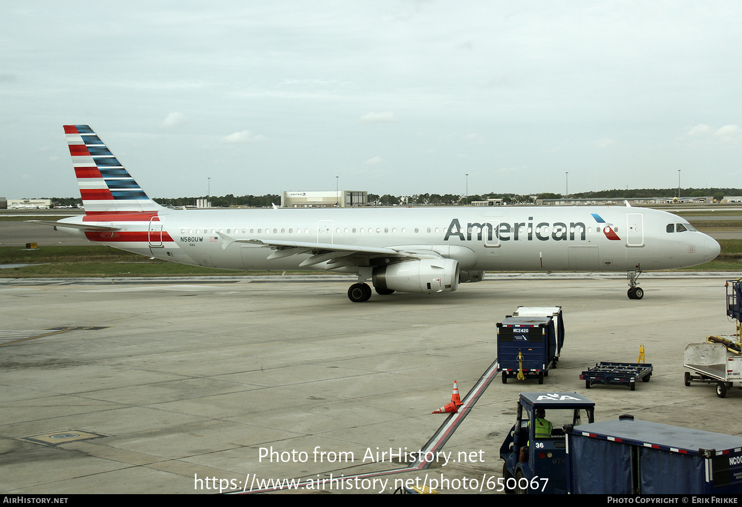 Aircraft Photo of N580UW | Airbus A321-231 | American Airlines | AirHistory.net #650067