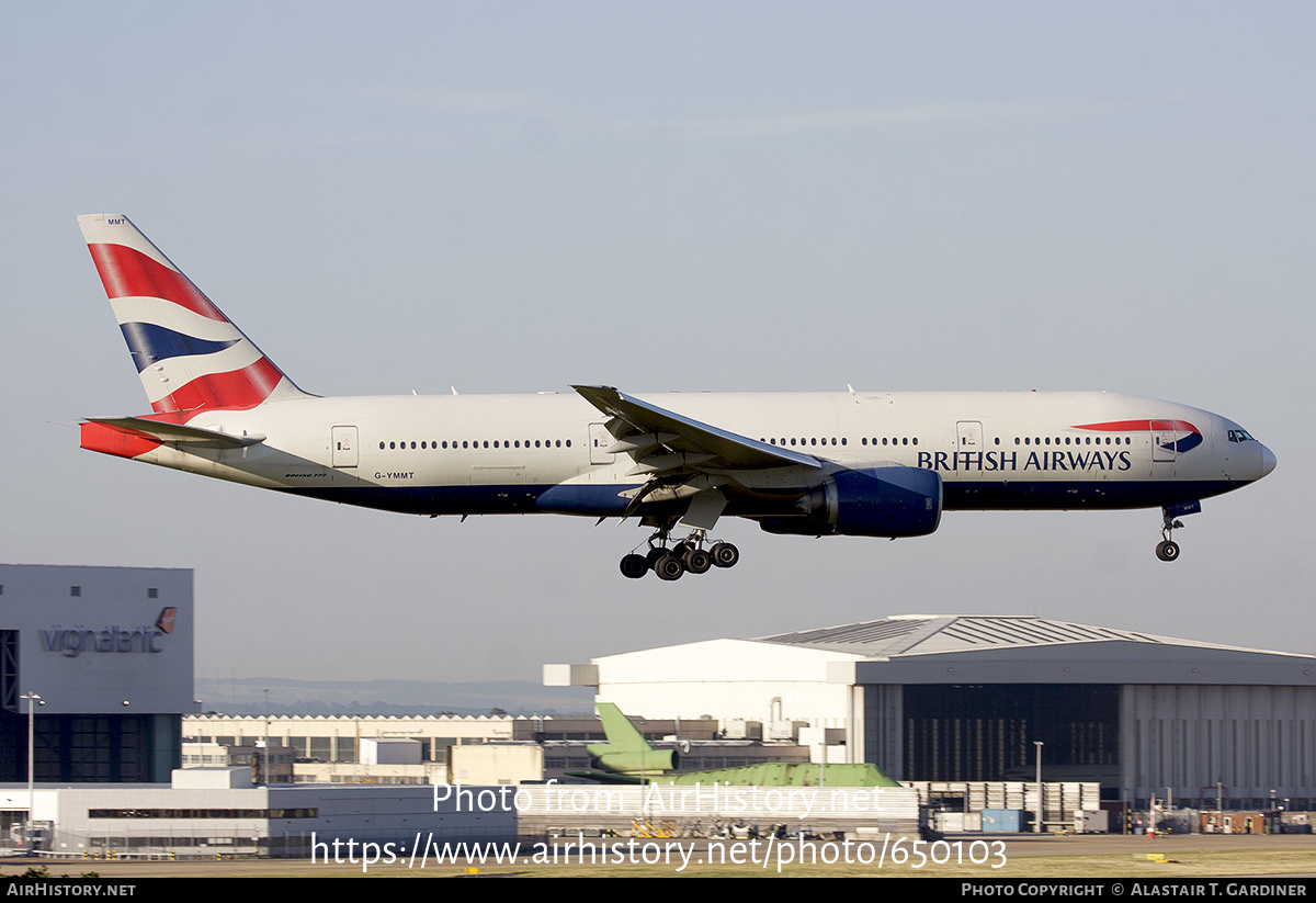 Aircraft Photo of G-YMMT | Boeing 777-236/ER | British Airways ...