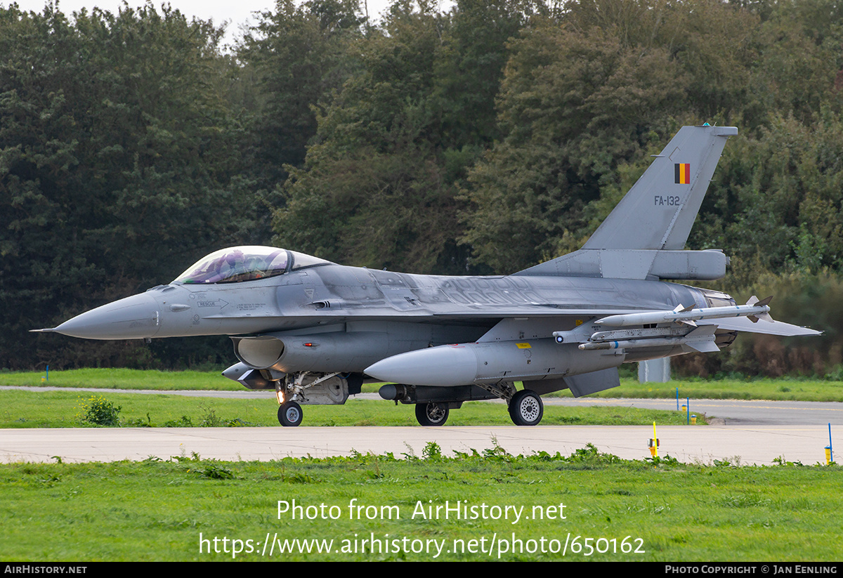 Aircraft Photo of FA-132 | General Dynamics F-16AM Fighting Falcon | Belgium - Air Force | AirHistory.net #650162