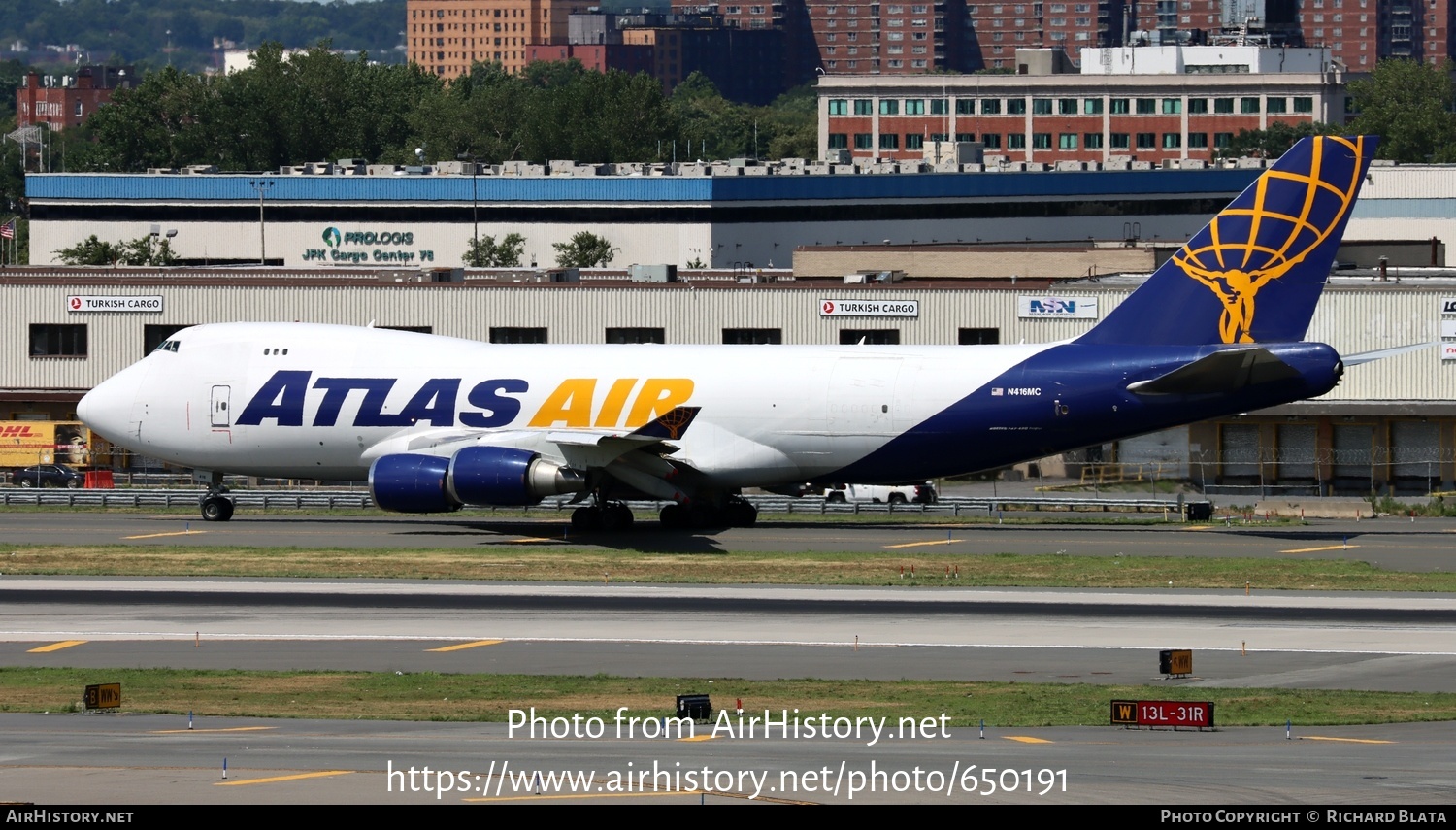 Aircraft Photo of N416MC | Boeing 747-47UF/SCD | Atlas Air | AirHistory.net #650191