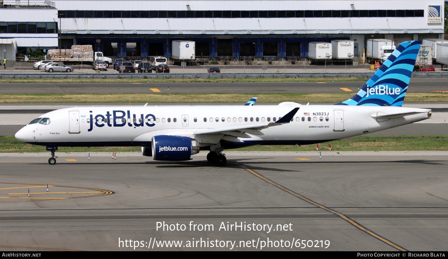 Aircraft Photo of N3023J | Airbus A220-371 (BD-500-1A11) | JetBlue Airways | AirHistory.net #650219