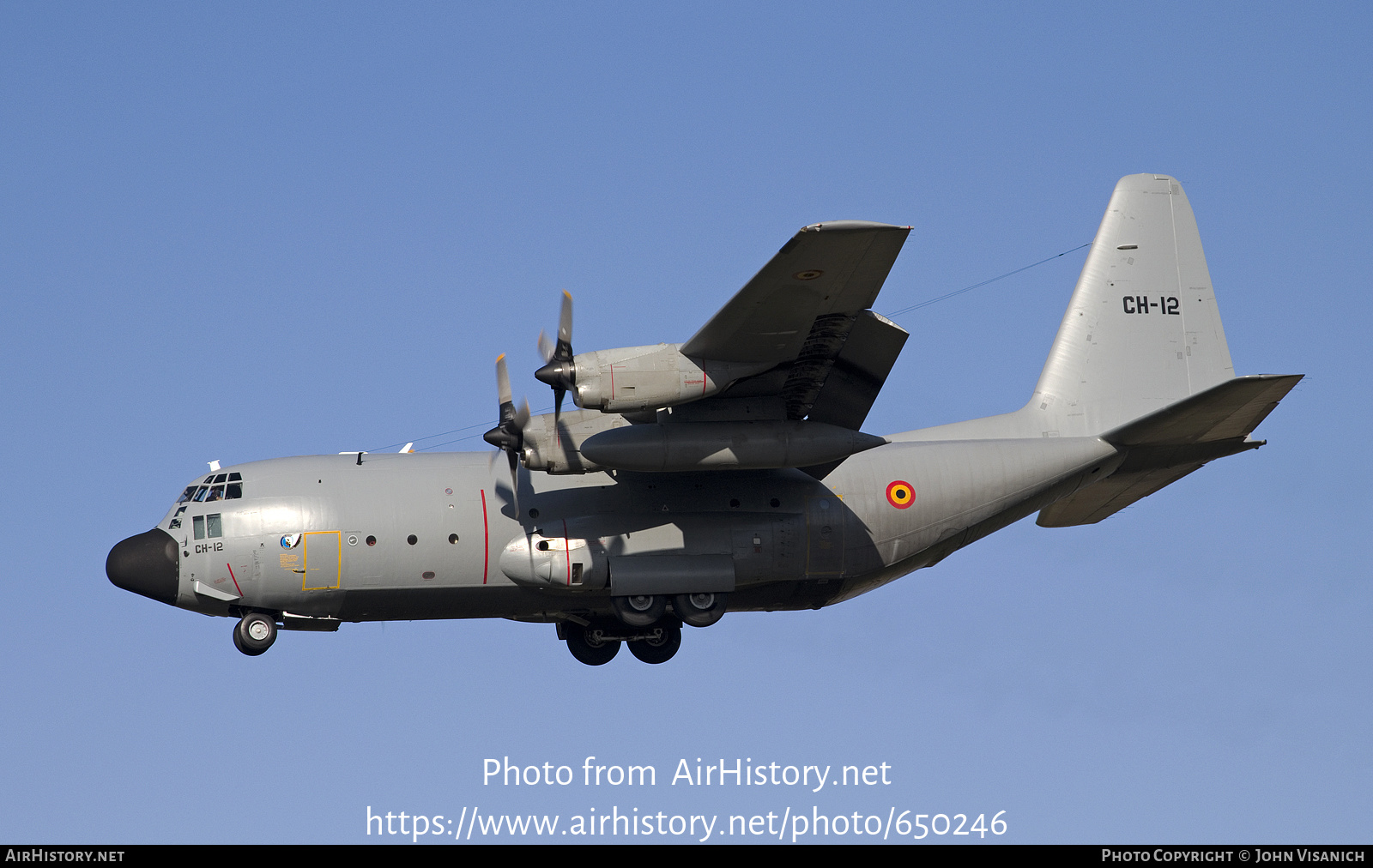 Aircraft Photo of CH-12 | Lockheed C-130H Hercules | Belgium - Air Force | AirHistory.net #650246