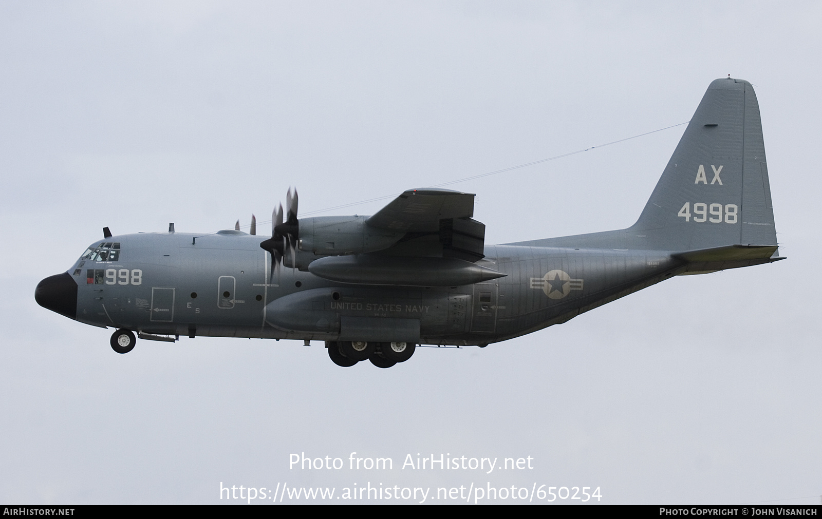 Aircraft Photo of 164998 / 4998 | Lockheed C-130T Hercules (L-382) | USA - Navy | AirHistory.net #650254