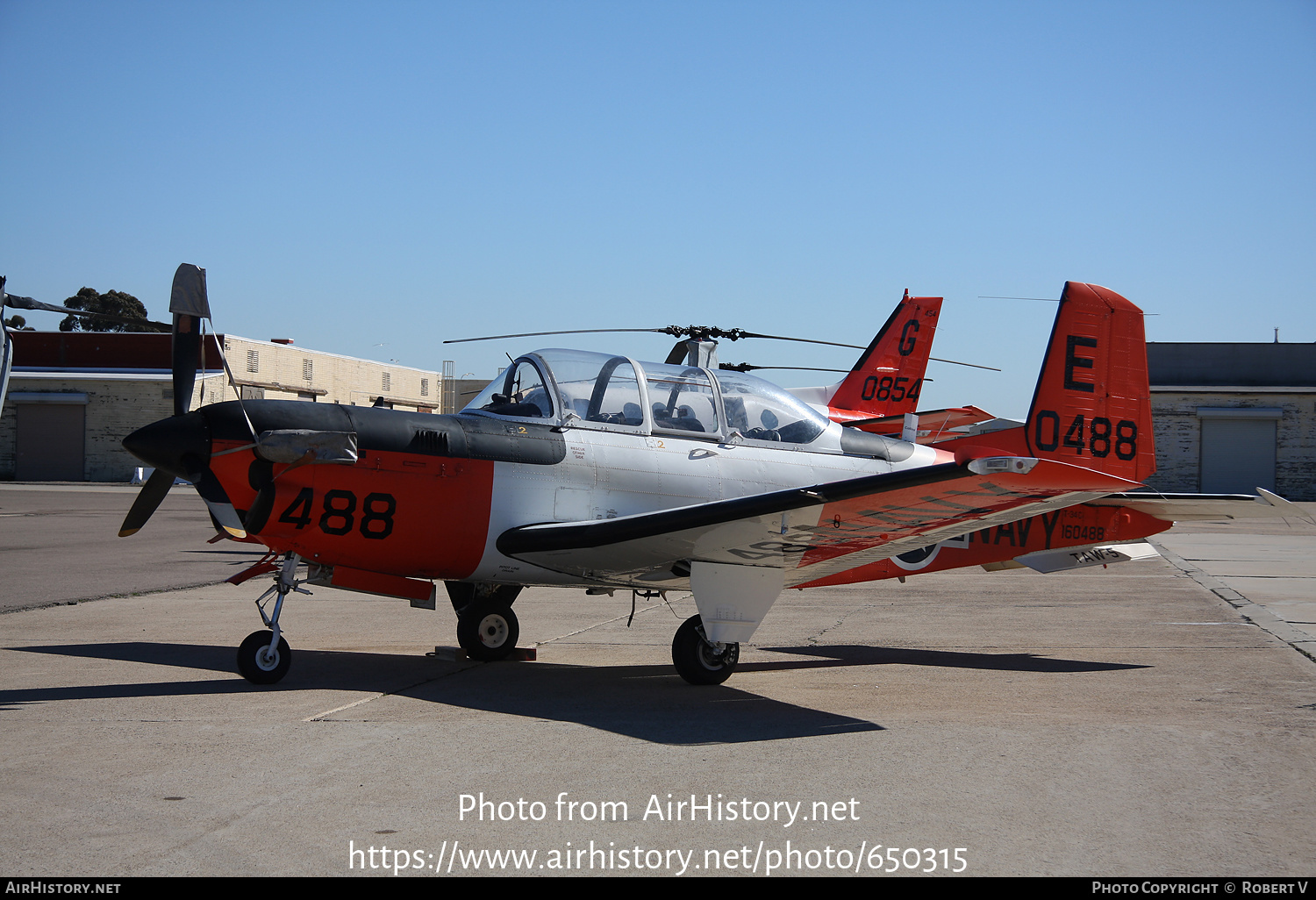 Aircraft Photo of 160488 / 0488 | Beech T-34C Turbo Mentor | USA - Navy | AirHistory.net #650315