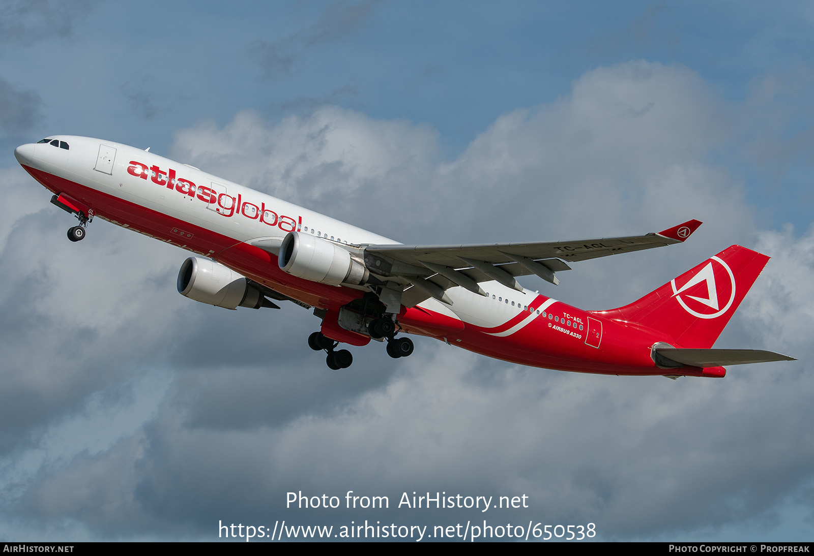 Aircraft Photo of TC-AGL | Airbus A330-203 | AtlasGlobal Airlines | AirHistory.net #650538