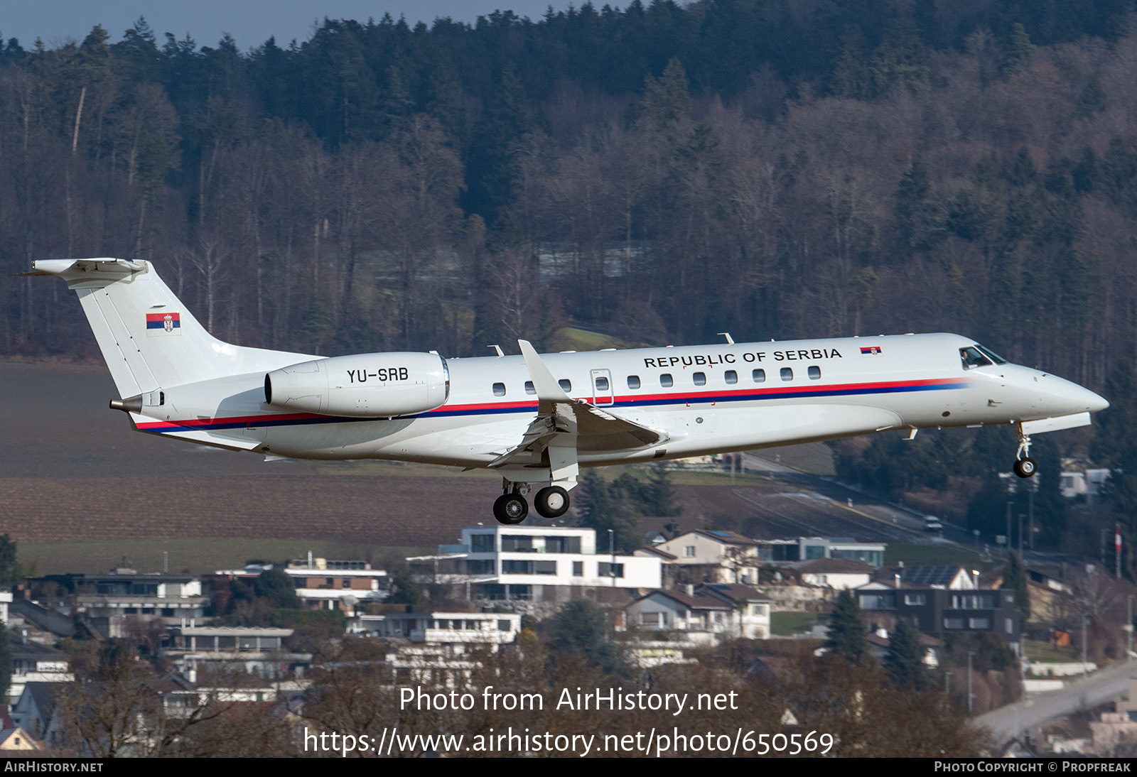 Aircraft Photo of YU-SRB | Embraer Legacy 600 (EMB-135BJ) | Republic of Serbia | AirHistory.net #650569