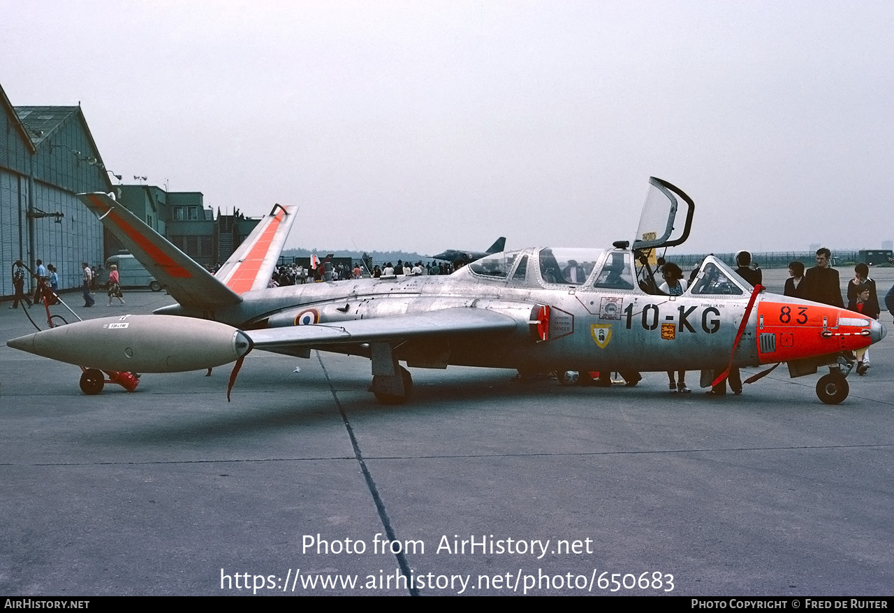 Aircraft Photo of 83 | Fouga CM-170R Magister | France - Air Force | AirHistory.net #650683