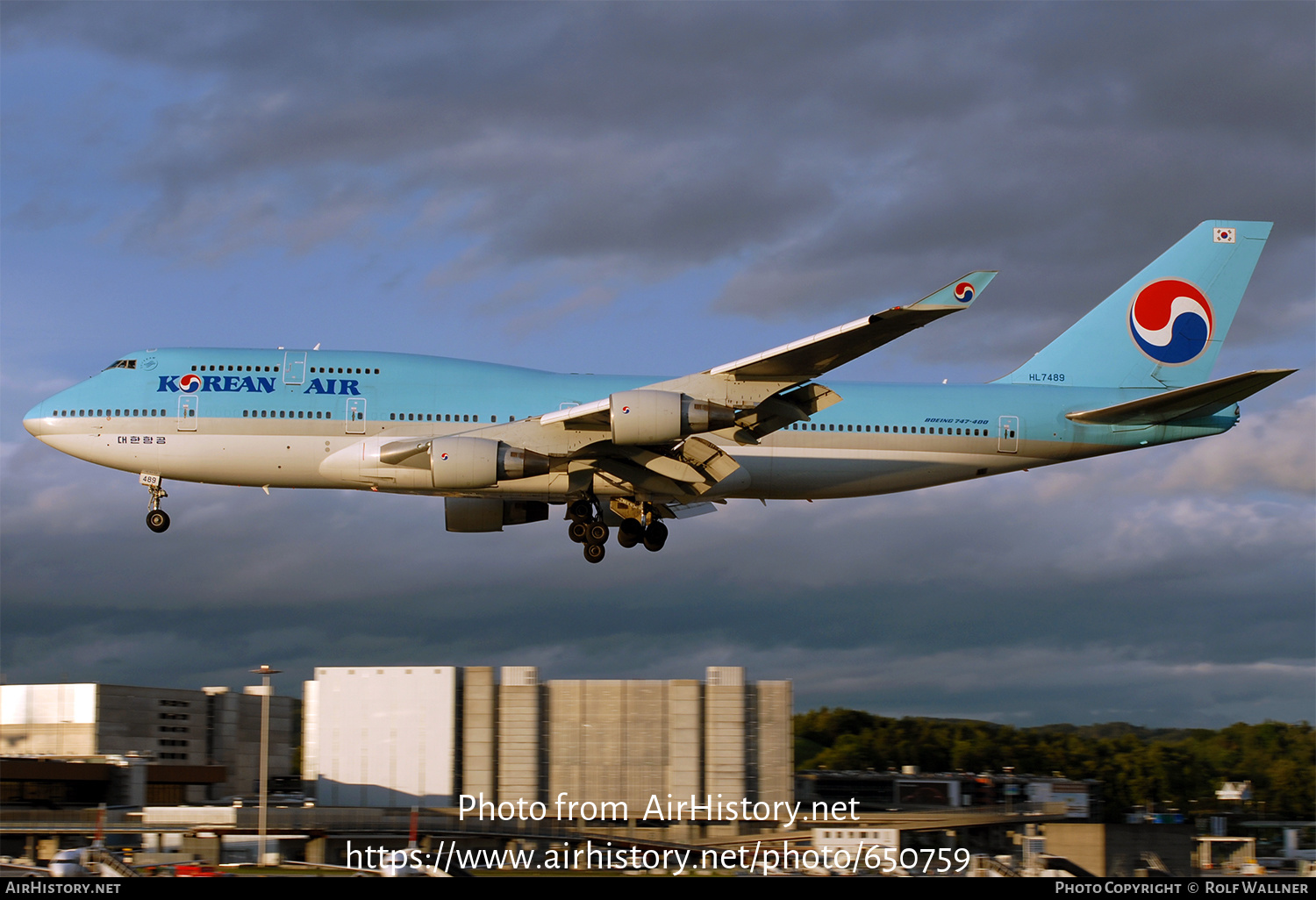 Aircraft Photo of HL7489 | Boeing 747-4B5 | Korean Air | AirHistory.net #650759