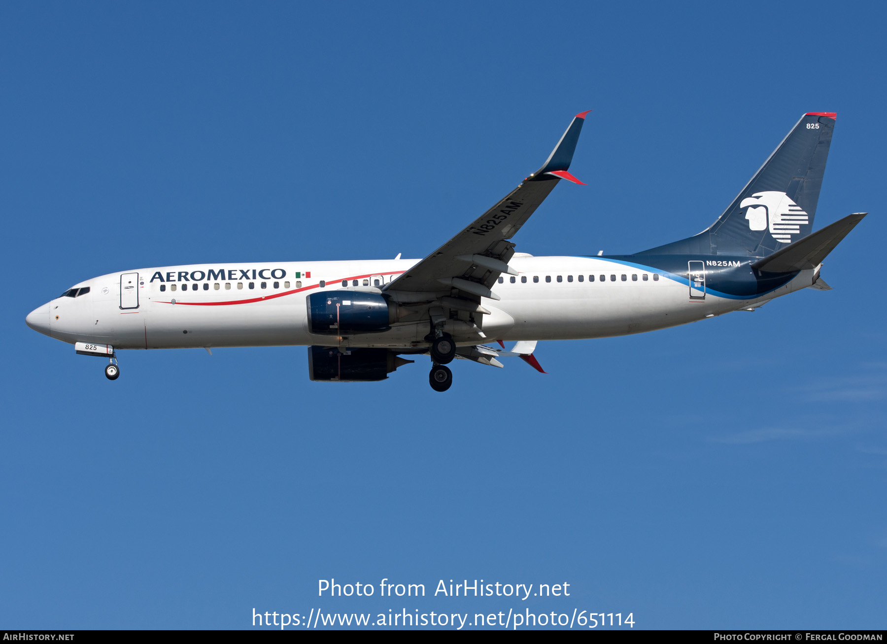 Aircraft Photo of N825AM | Boeing 737-852 | AeroMéxico | AirHistory.net #651114