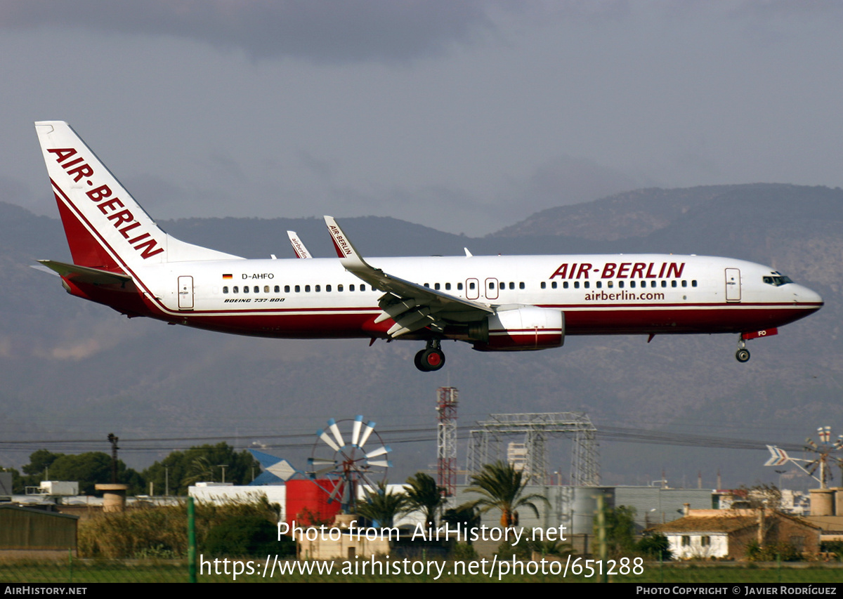 Aircraft Photo of D-AHFO | Boeing 737-8K5 | Air Berlin | AirHistory.net #651288