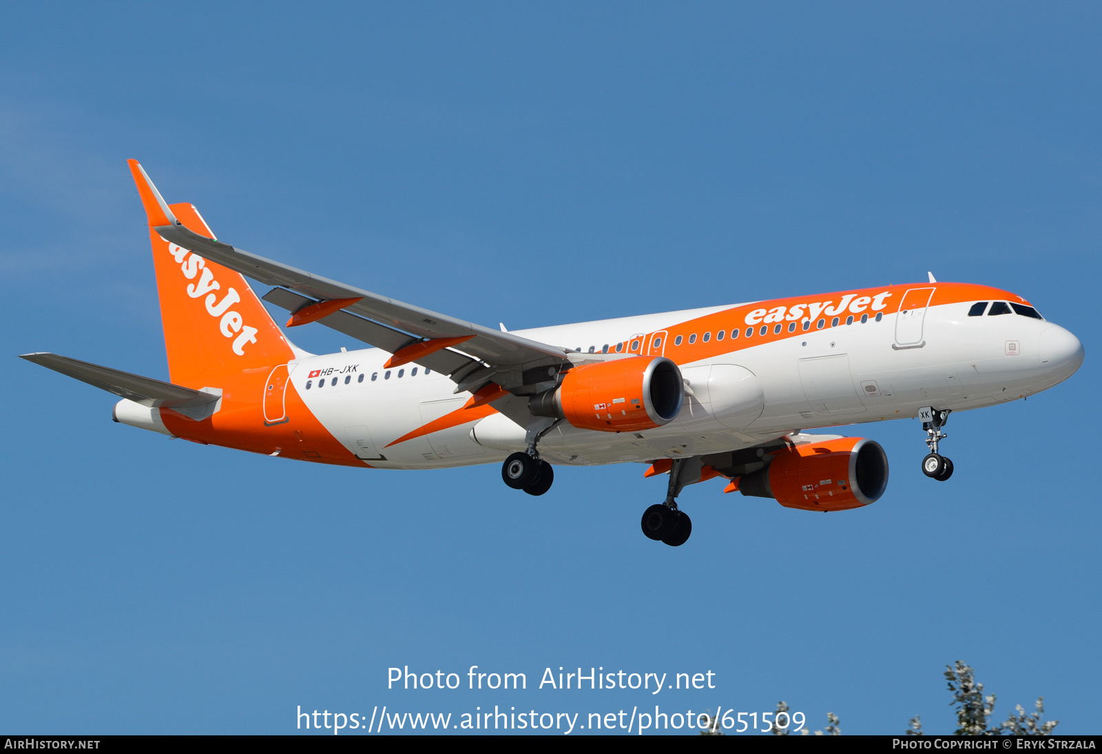 Aircraft Photo of HB-JXK | Airbus A320-214 | EasyJet | AirHistory.net #651509