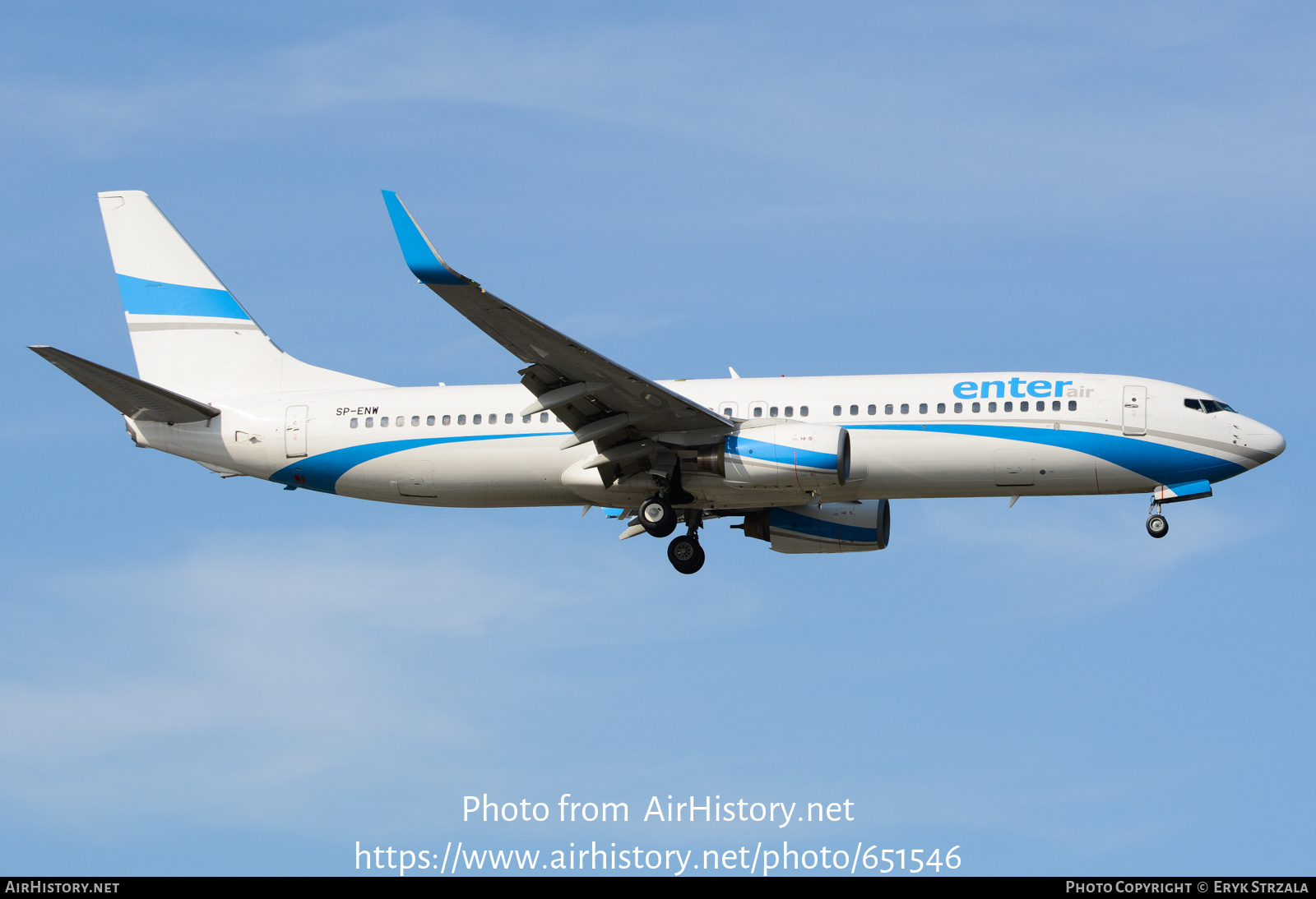 Aircraft Photo of SP-ENW | Boeing 737-86J | Enter Air | AirHistory.net #651546