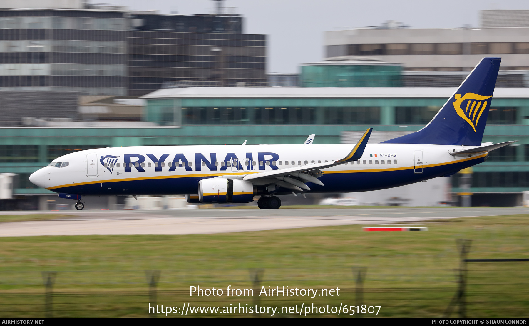 Aircraft Photo of EI-DHG | Boeing 737-8AS | Ryanair | AirHistory.net #651807