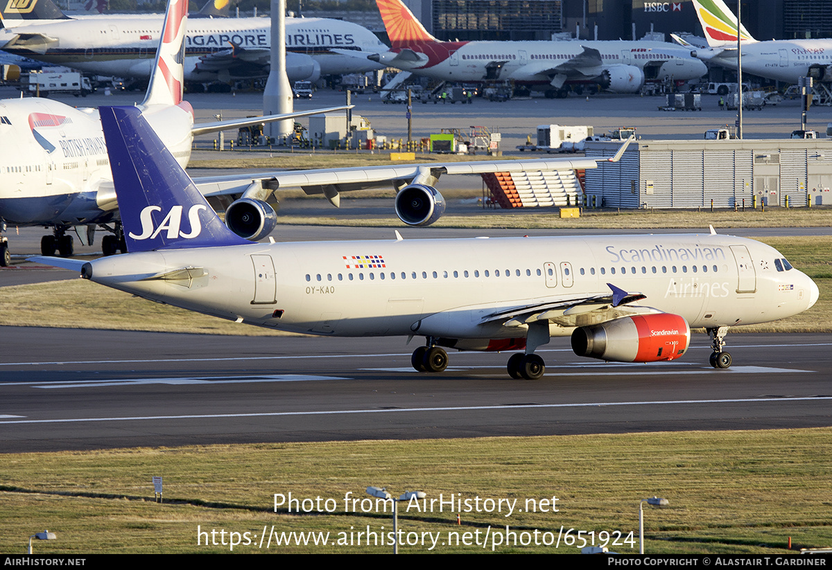 Aircraft Photo of OY-KAO | Airbus A320-232 | Scandinavian Airlines - SAS | AirHistory.net #651924