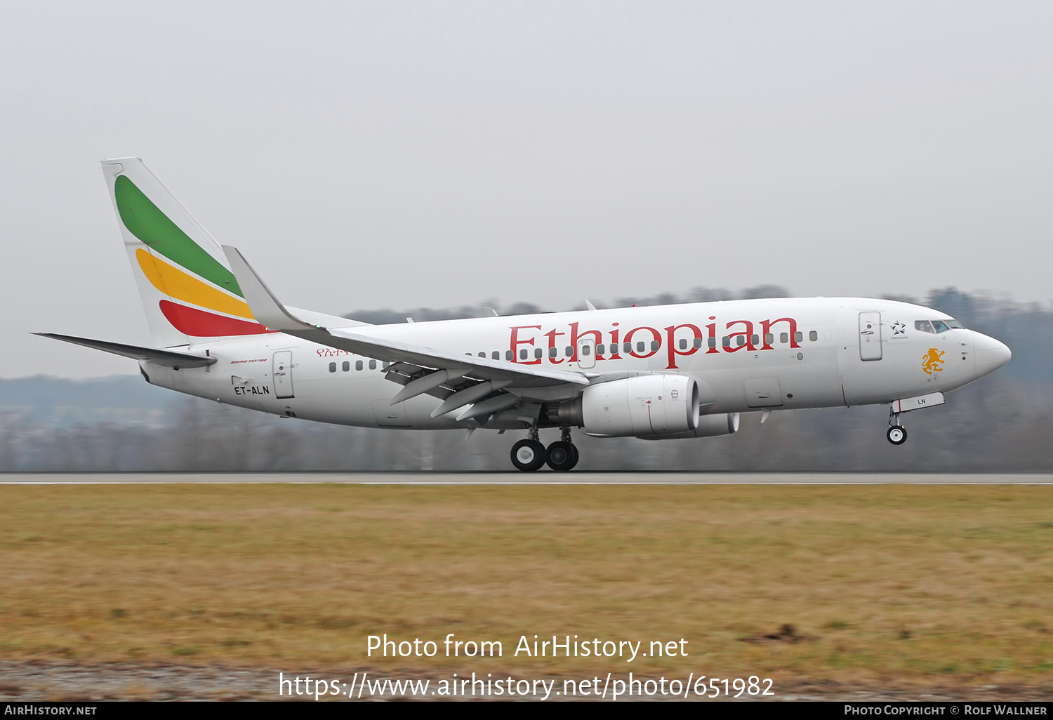 Aircraft Photo of ET-ALN | Boeing 737-760 | Ethiopian Airlines | AirHistory.net #651982