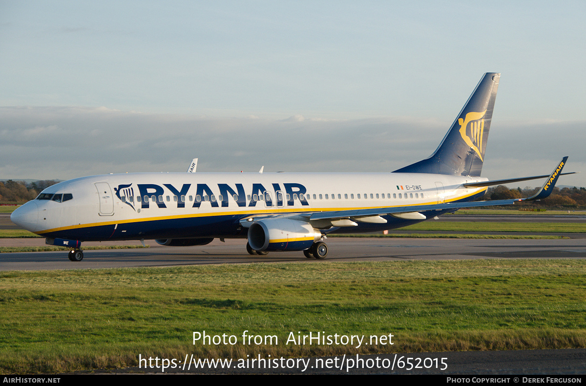 Aircraft Photo of EI-DWE | Boeing 737-8AS | Ryanair | AirHistory.net #652015