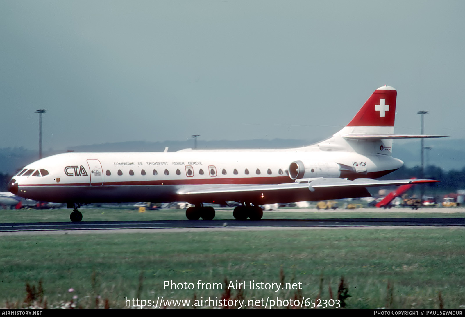 Aircraft Photo of HB-ICN | Sud SE-210 Caravelle 10B1R | CTA - Compagnie de Transport Aérien | AirHistory.net #652303