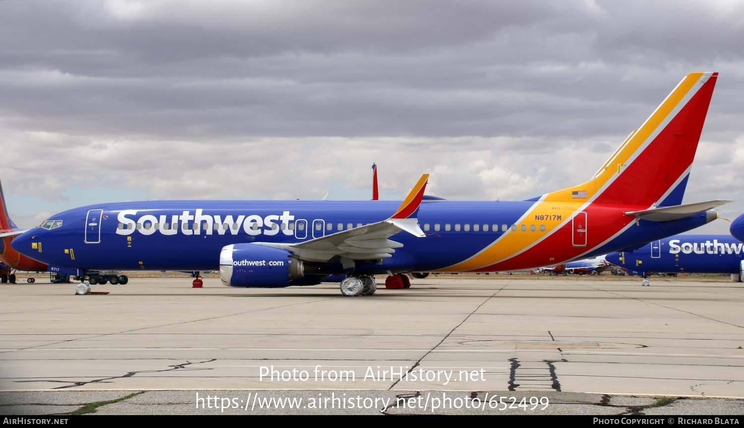 Aircraft Photo of N8717M | Boeing 737-8 Max 8 | Southwest Airlines ...