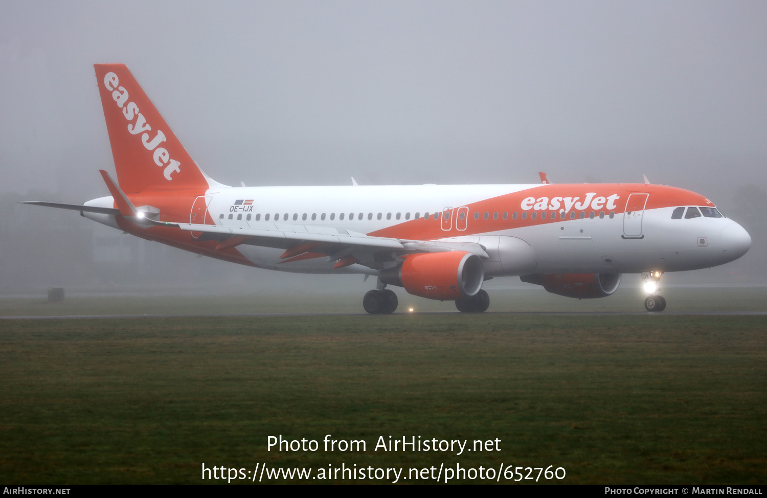 Aircraft Photo of OE-IJX | Airbus A320-214 | EasyJet | AirHistory.net #652760