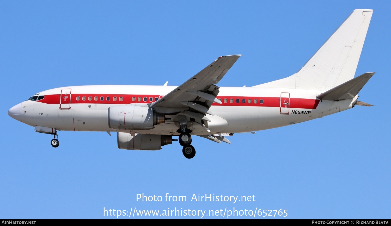 Aircraft Photo of N859WP | Boeing 737-66N | AirHistory.net #652765